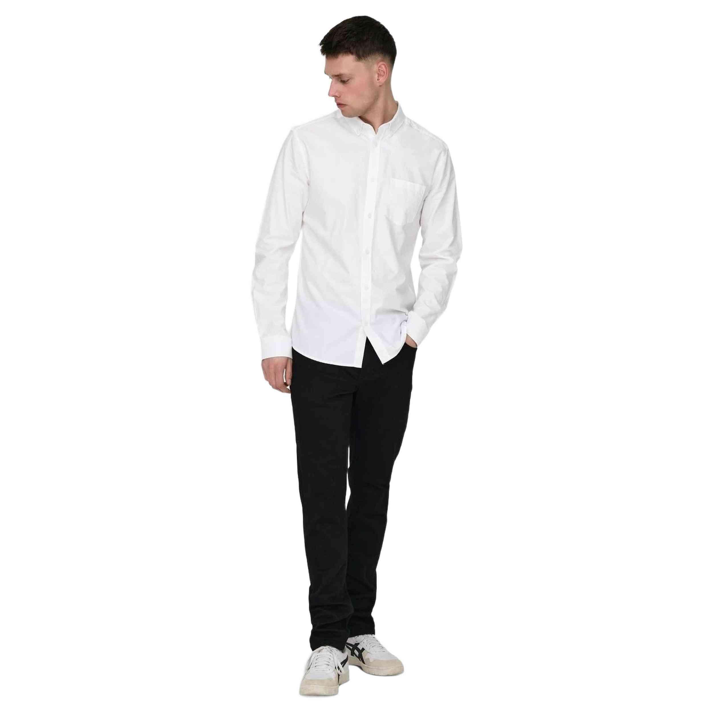 Camisa Only & sons modelo 22006479-WHITE para homem 5/5