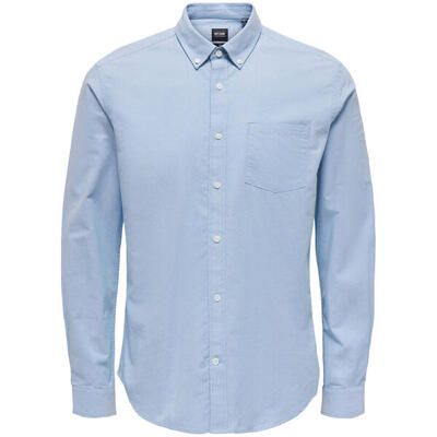 Overhemd only & sons model 22019669-blue voor mannen