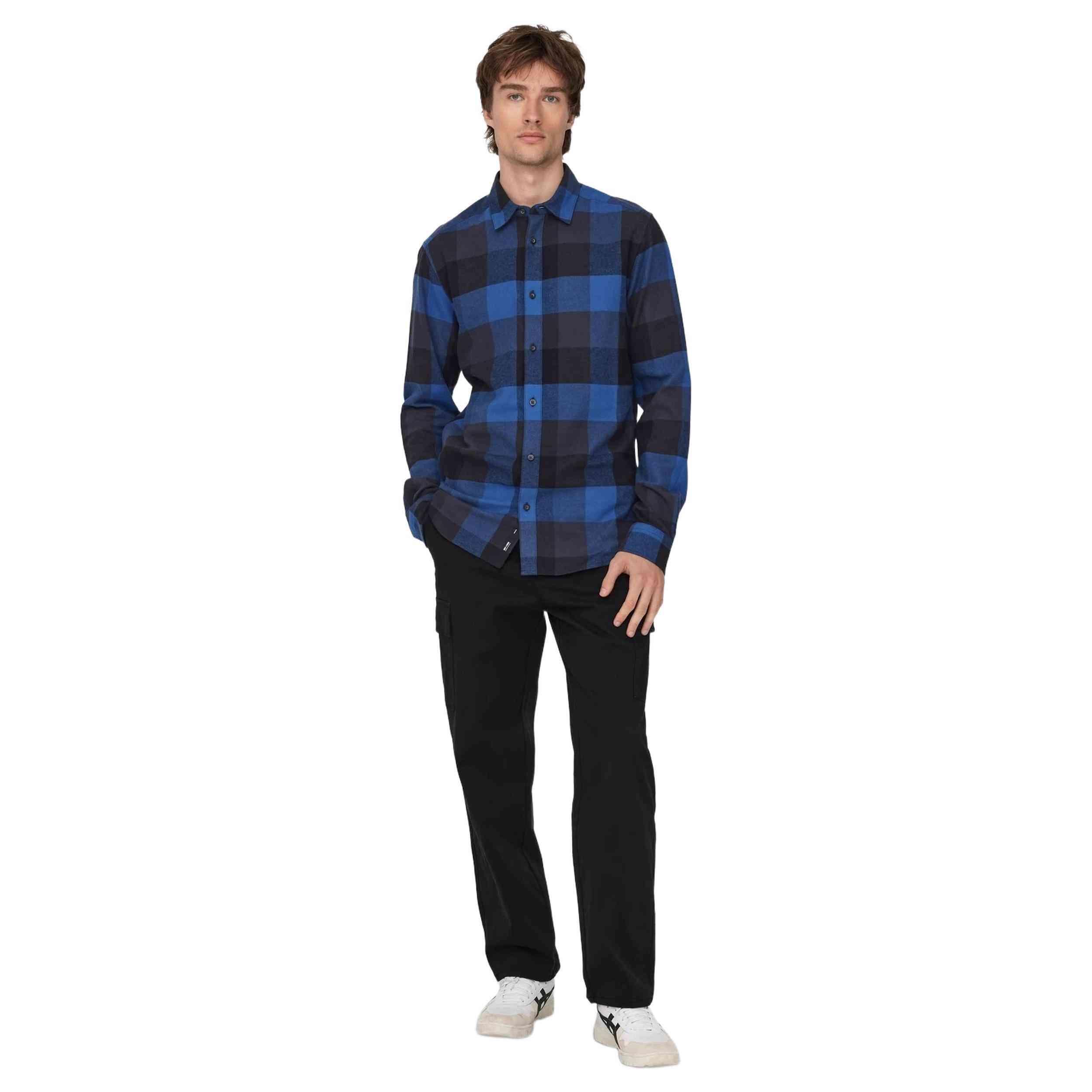 Camicia Only & sons modello 22020301-TRUEBLUE per uomini 5/5