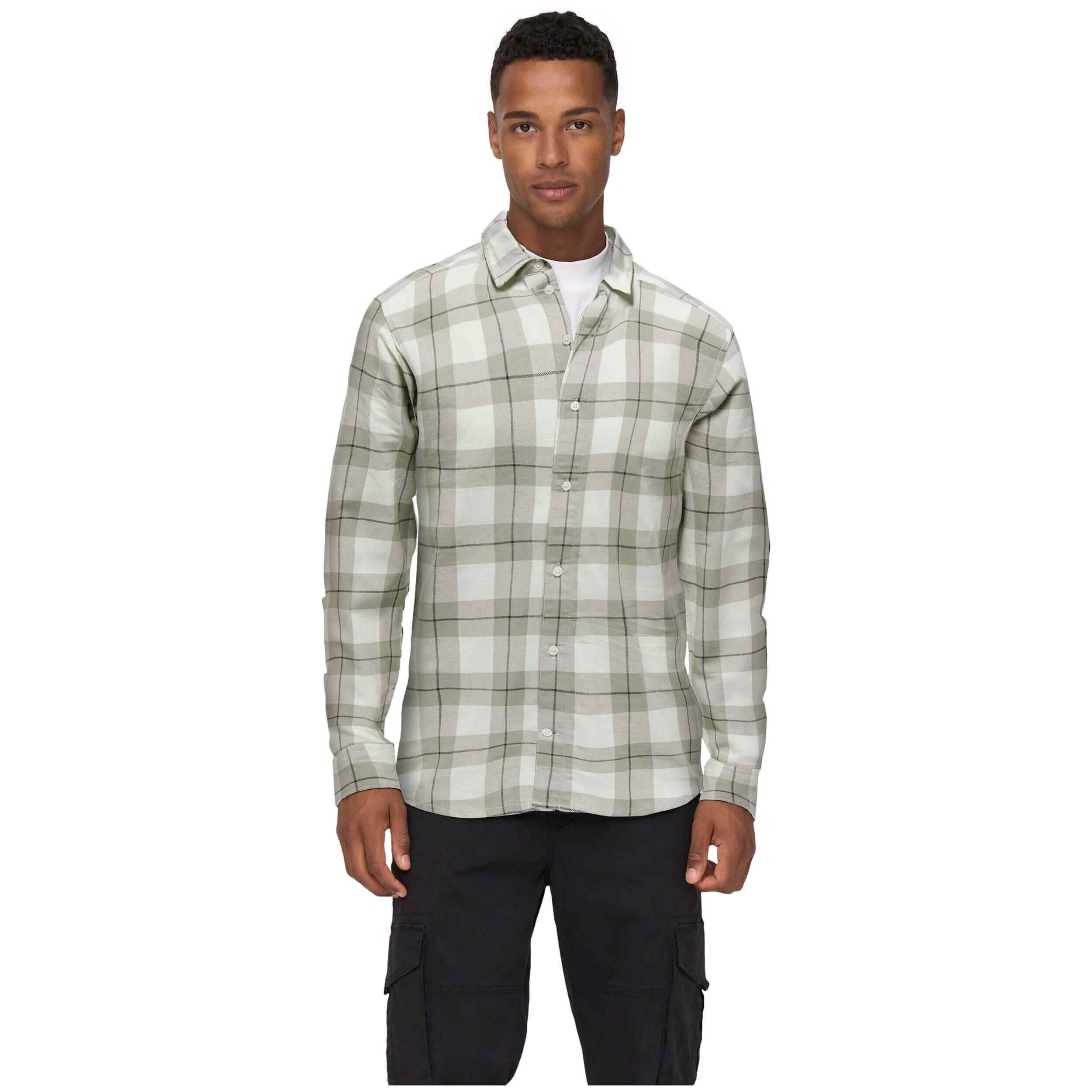 Camisa Only & sons modelo 22024489-ANTIQUE para homem 3/4