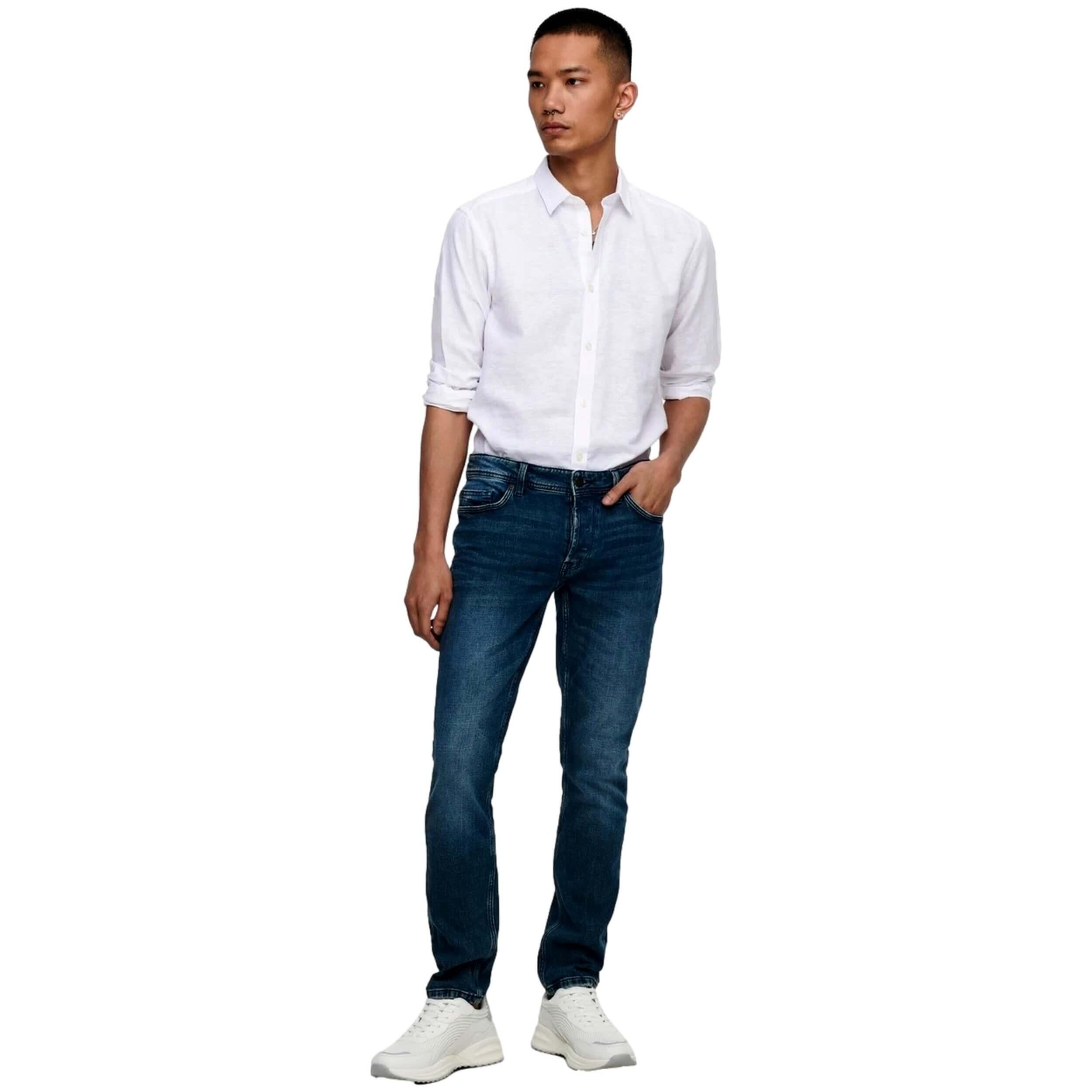 Camisa Only & sons modelo 22012321-WHITE para hombre 5/5