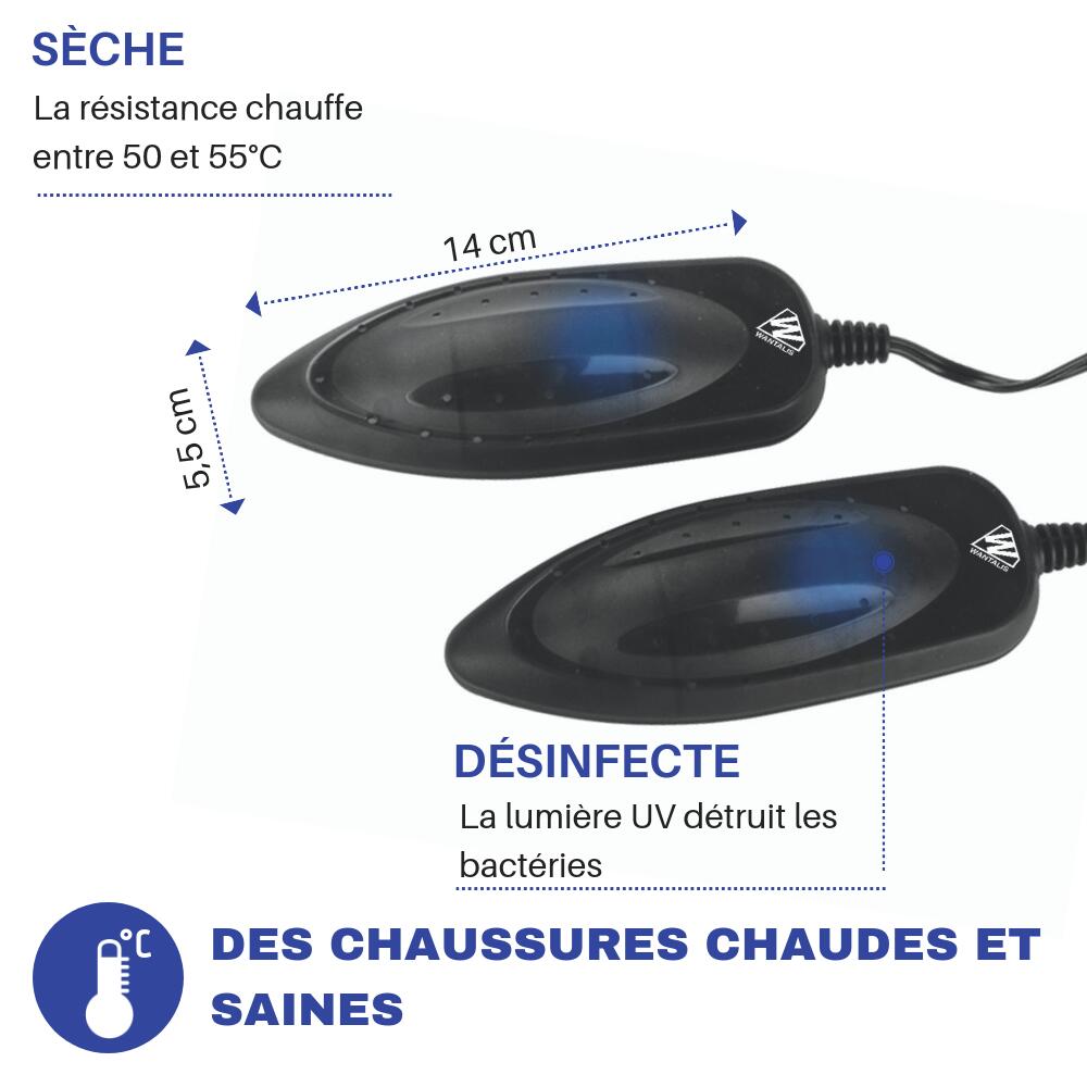 Universele UV-schoendroger - Zwart 2/5