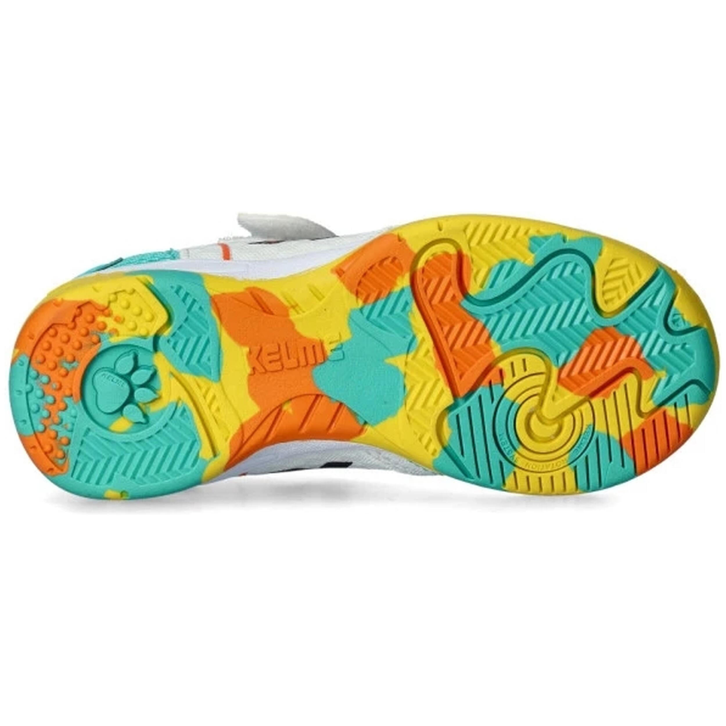 Kelme Zapatilla De Niño Goleiro Elastic Indoor Blanco Unisex Kids 5/5