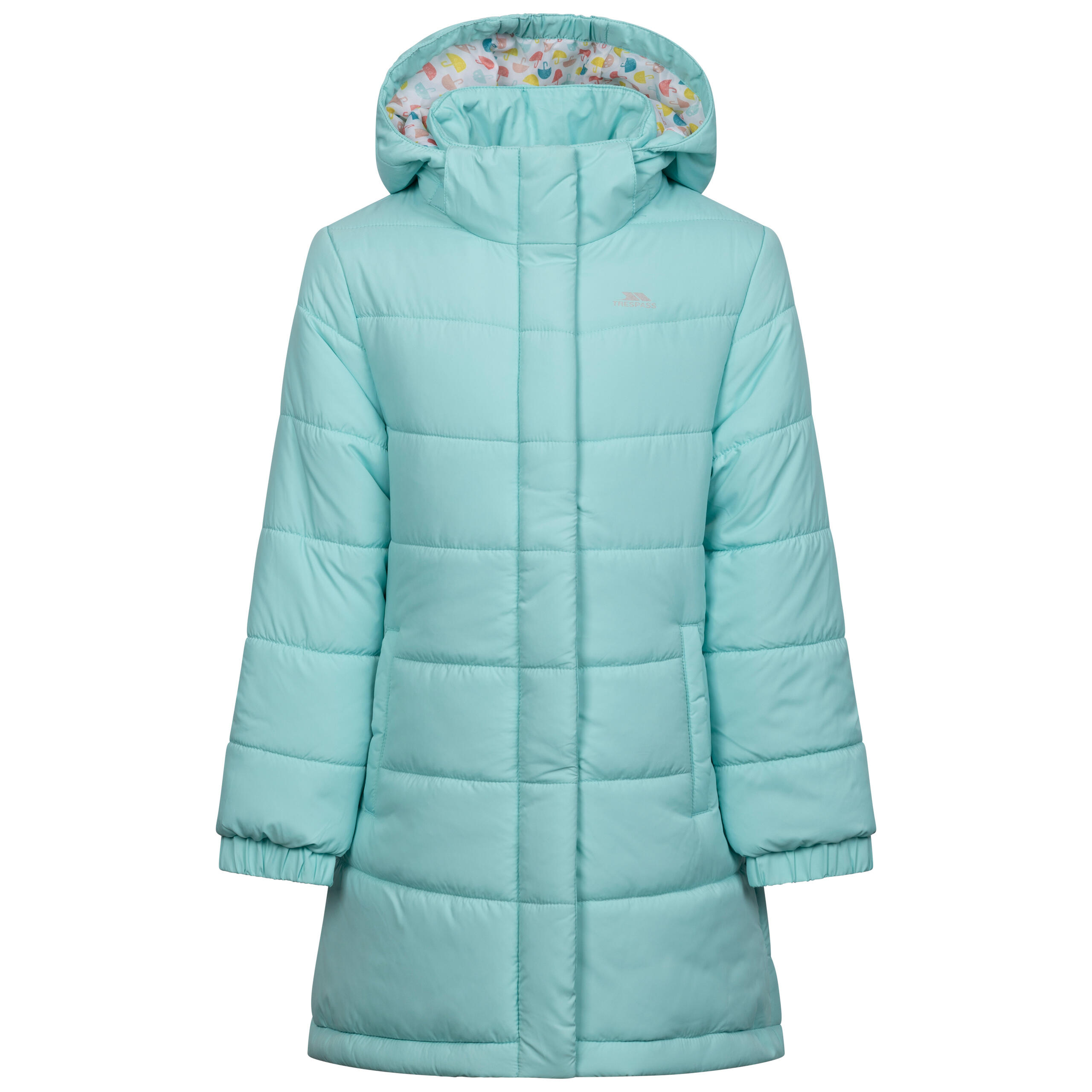 Chaqueta acolchada con capucha desmontable, 2 bolsillos, puños elásticos 3/5