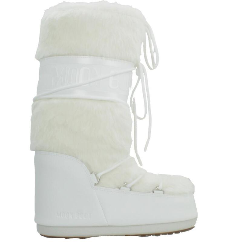 Boty Moon Boot Model Mb Icon Faux Barva Bílý