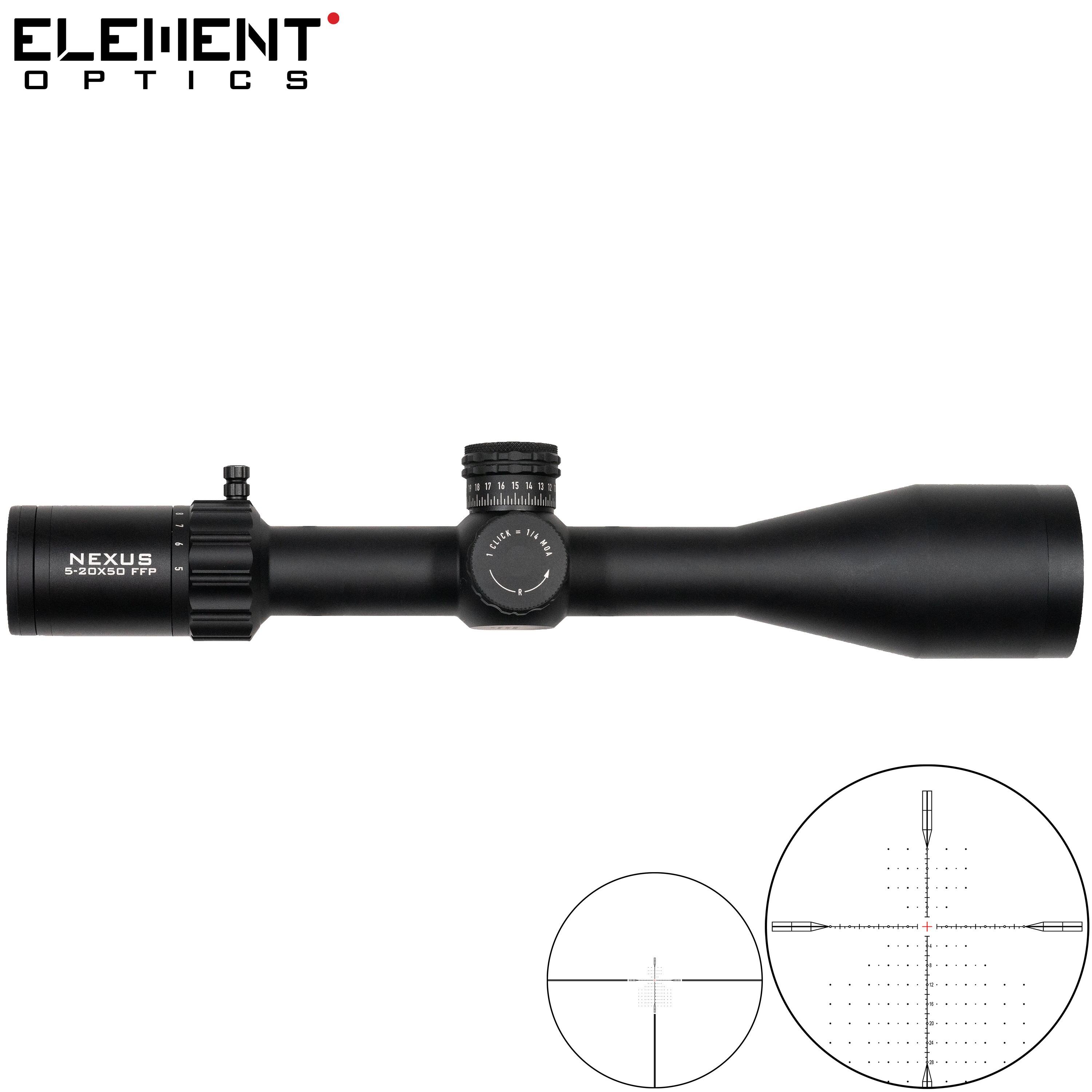 Ottica Element Optics Nexus 5-20X50 EHR-1D FFP MOA 7/7