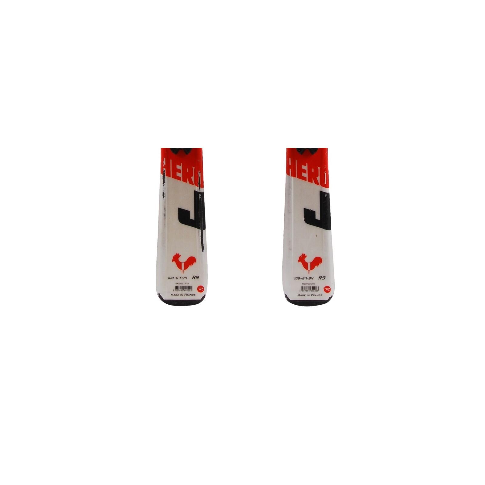 RECONDITIONNE - Ski Junior Rossignol Hero J + Fixations 4/4