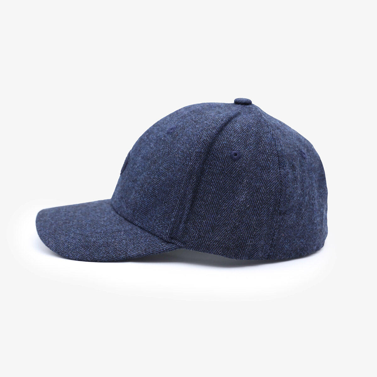 Casquette couture chevrons bleu marine 2/3