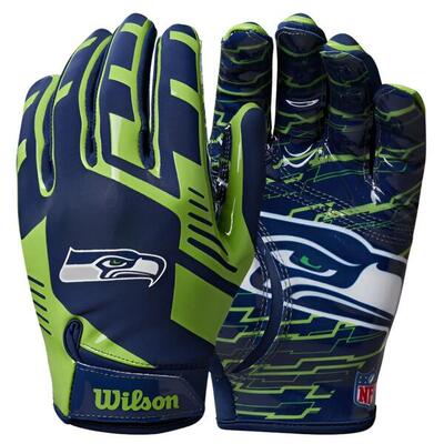 Wilson youth nfl stretch fit handschoenen team seattle seahawks