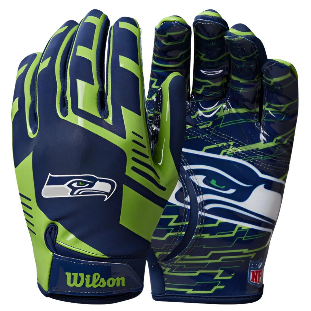 Wilson - Wilson Youth Nfl Stretch Fit Gloves Team Seattle Seahawks - Gants - Multicolore|noir - Youth - Decathlon