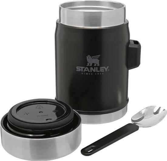 Boîte Alimentaire Isotherme Inox 0,4L - Trek Vélo Camping + Cuillère-Fourchette 7/9