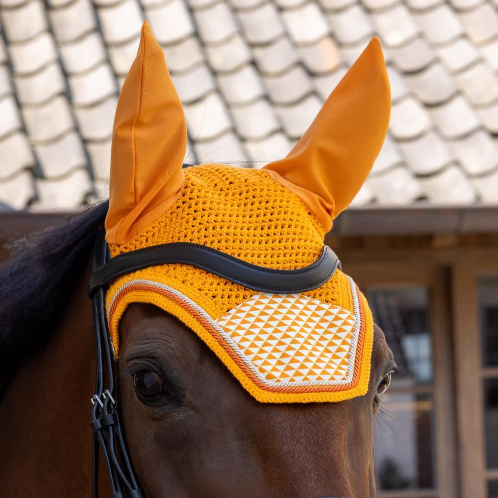 Bonete corto para caballo de terciopelo con estampados Kentucky Horsewear Wellin 3/3