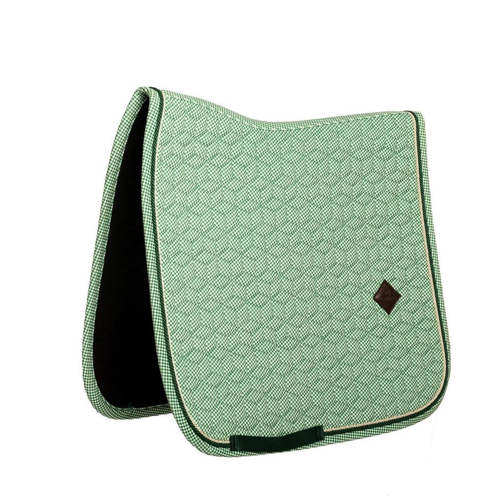 Saddle Pad velvet chess printing green jumping cob