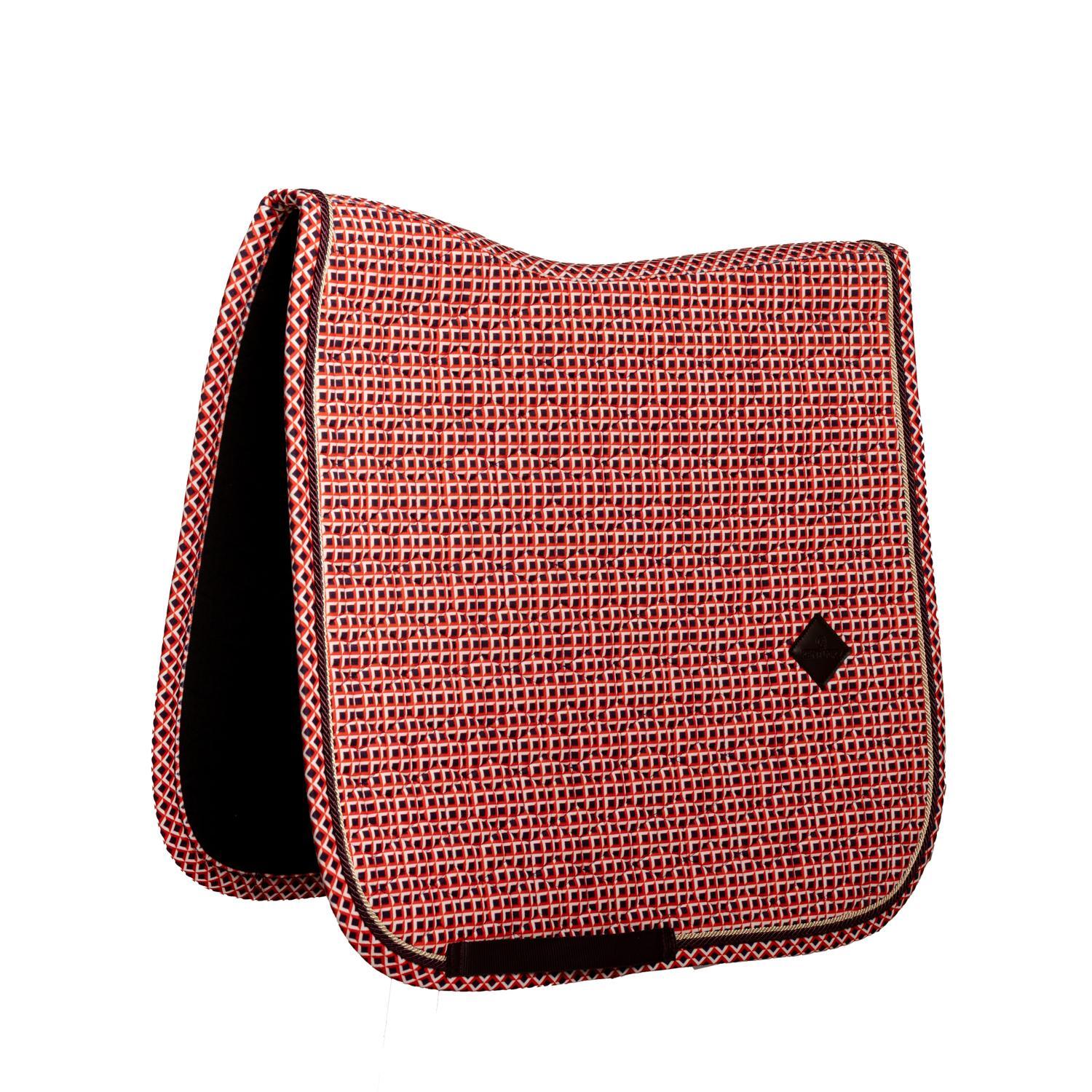 Kentucky Horsewear - Tapis De Selle Velours Check Printing Purple Dressage Cob - Tapis De Selle - Violet - Cob - Decathlon