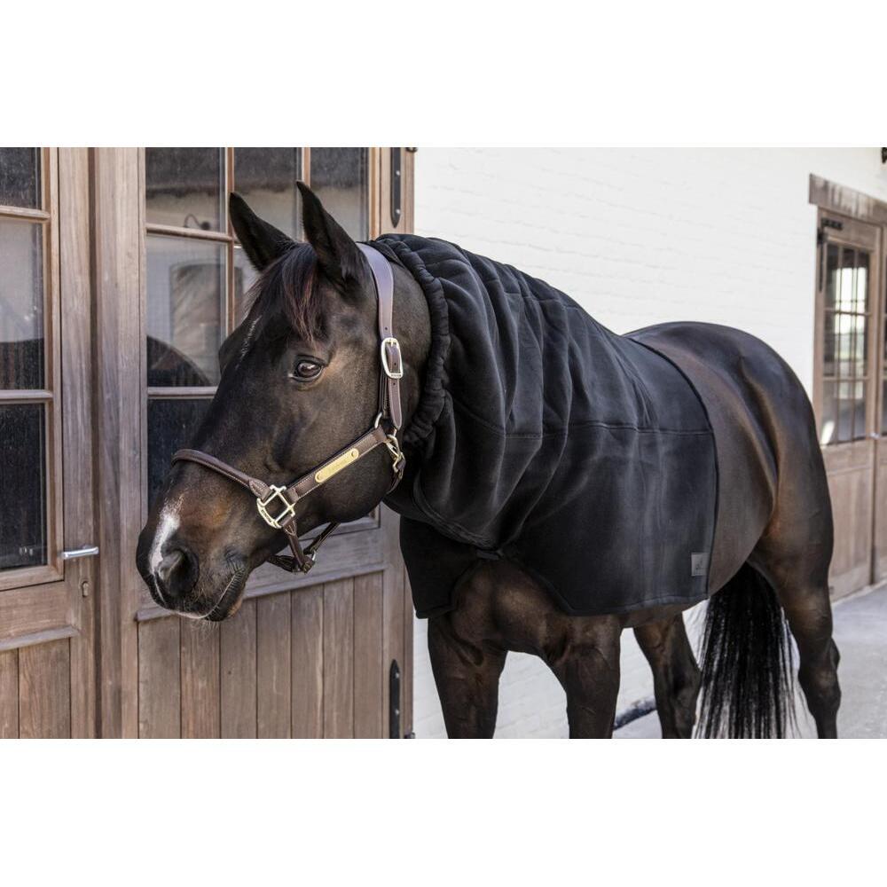 Heavy Fleece Horse scarf schwarz, size pony 2/5
