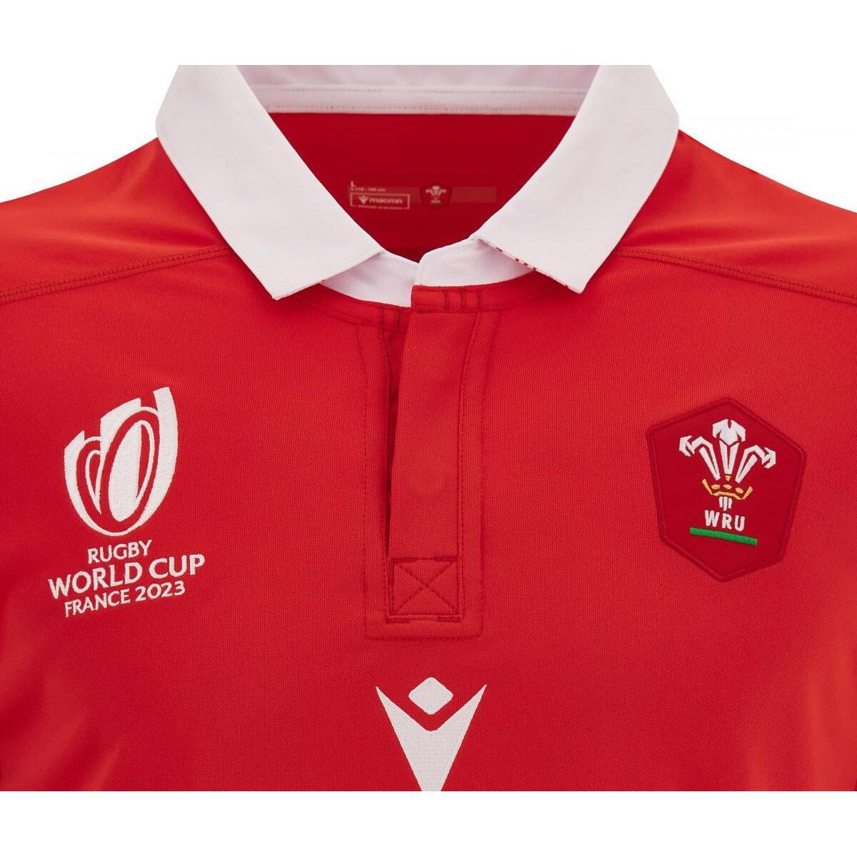 Camiseta primerra equipaciónde la Copa Mundial de Rugby 2023 Gales 3/6