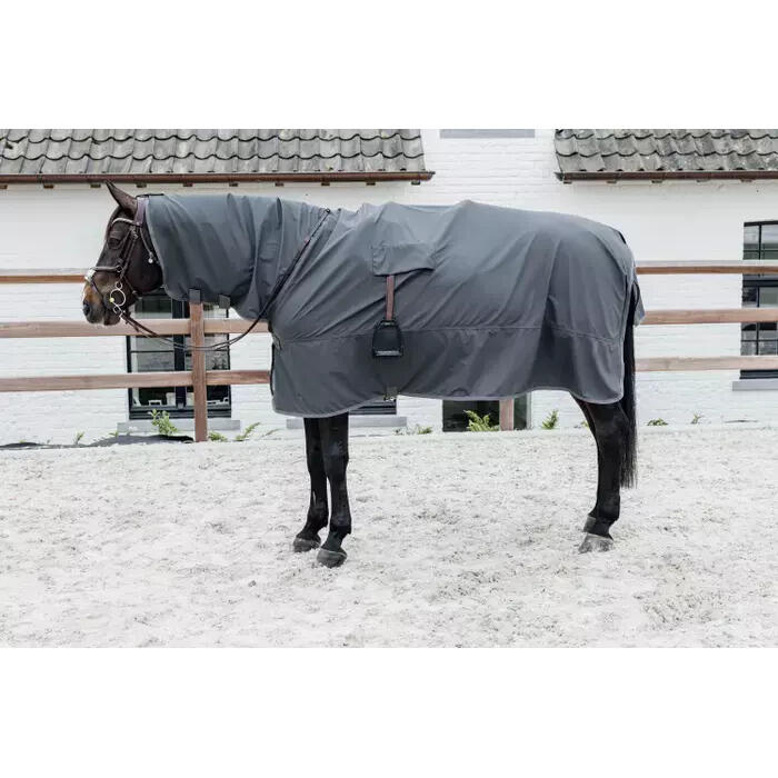 Manteau 100% imperméabl with stirrup holes gris size L, 6'6-7'0 2/5