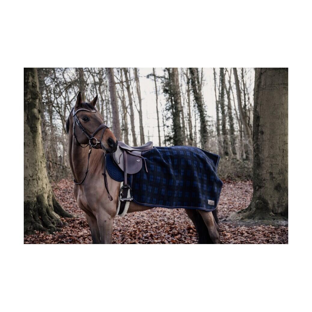 Ausreitdecke quadrat heavy fleece kariert medium 2/7