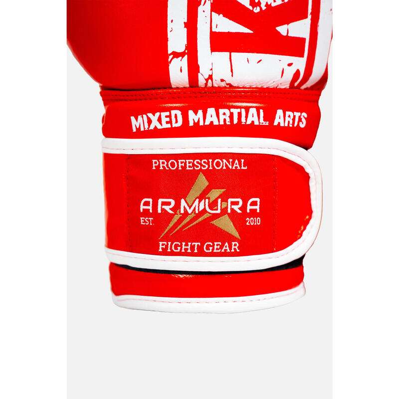 Manusi ARMURA Kempo Rosu/Alb