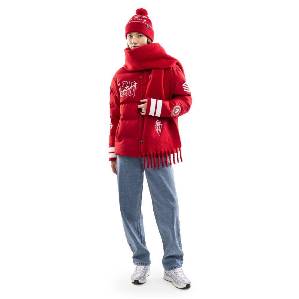 Doudoune femme 120ᵉ anniversaire Real Sporting de Gijón SC120 El Bibio Red-W 3/7