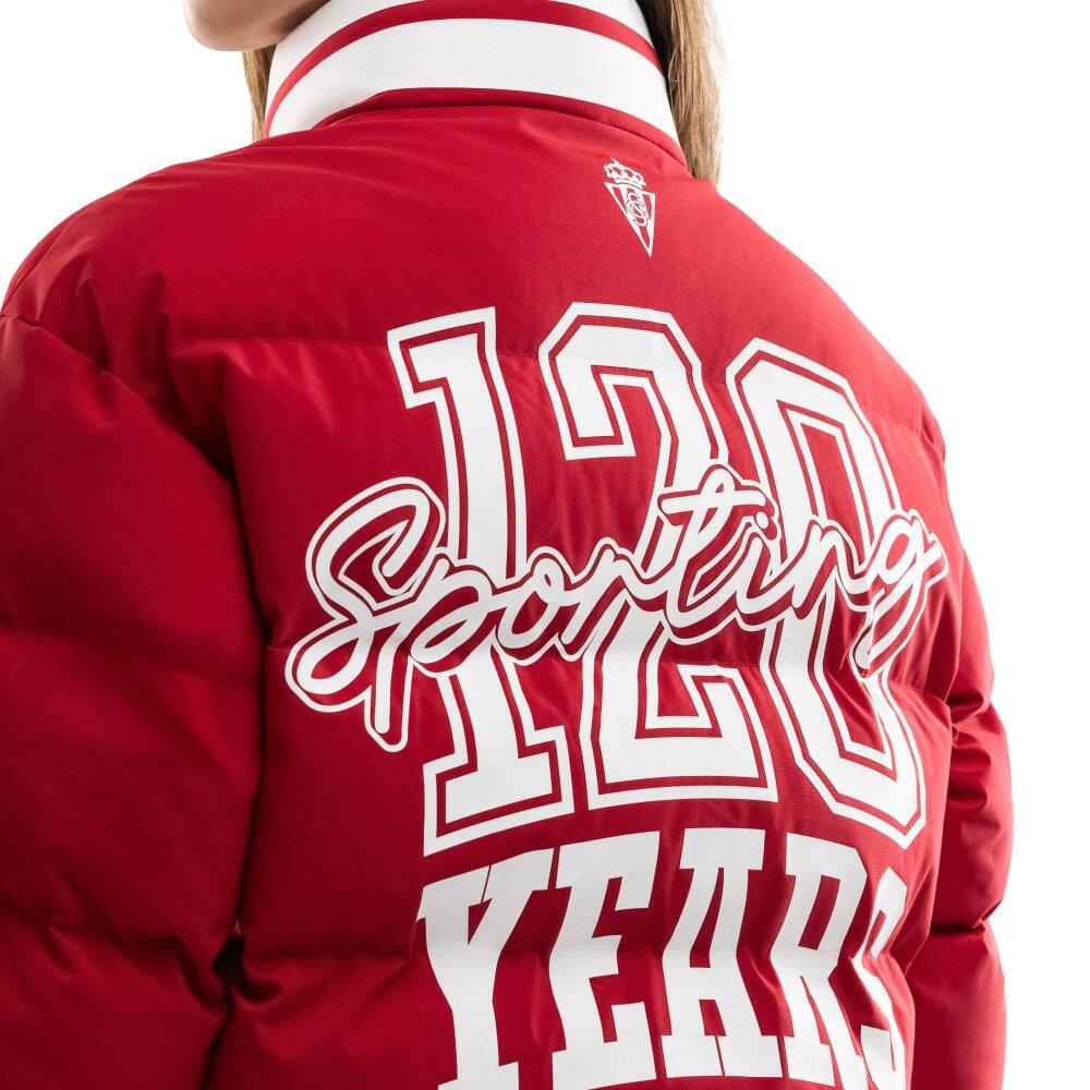 Doudoune femme 120ᵉ anniversaire Real Sporting de Gijón SC120 El Bibio Red-W 4/7