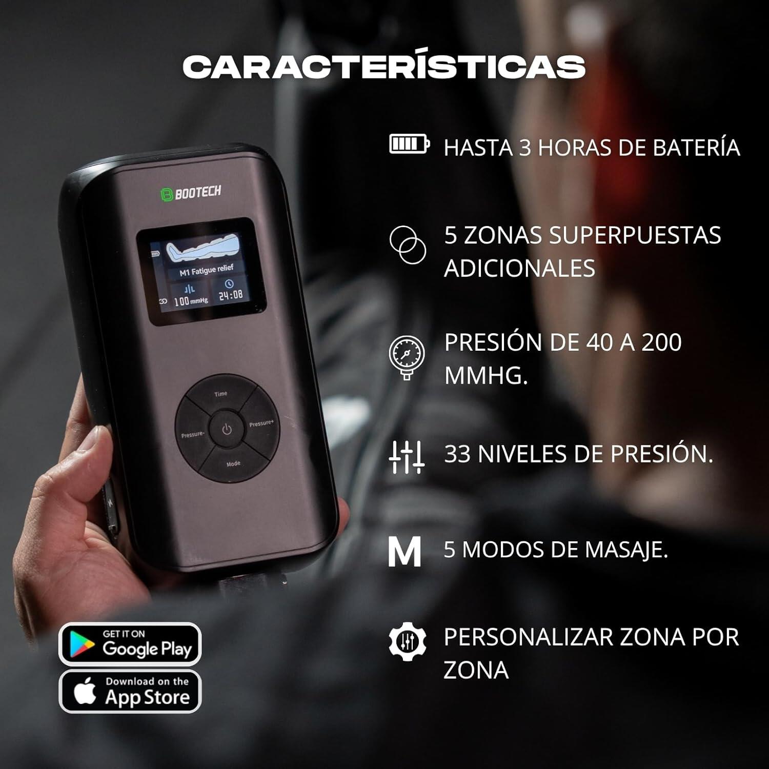 Bottes de pressothérapie BT-SMART S avec 5 chambres à air – Appareil de massage 2/7
