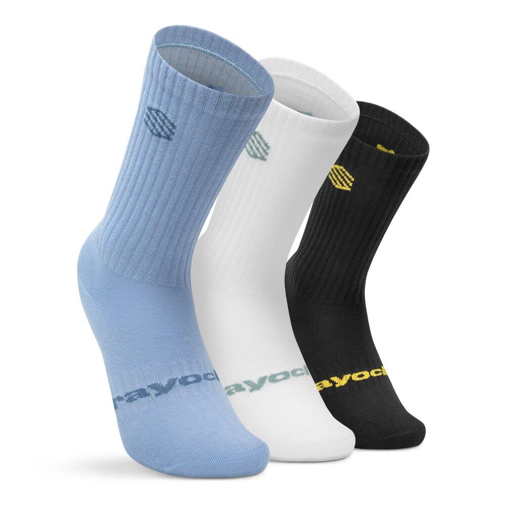 Siroko - Lot De 3 Paires De Chaussettes En Coton Rayo Club Lifestyle Homme Et Femme Rc Ta - Chaussettes - Noir - Decathlon