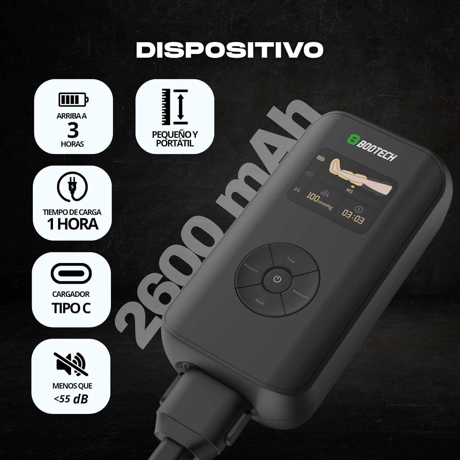 Bottes de pressothérapie BT-SMART S avec 5 chambres à air – Appareil de massage 7/7
