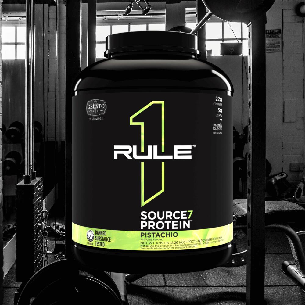Rule1 R1 Source7 Gelato Protein (4lbs) Pistachio Ice Cream - Protéines 2/3
