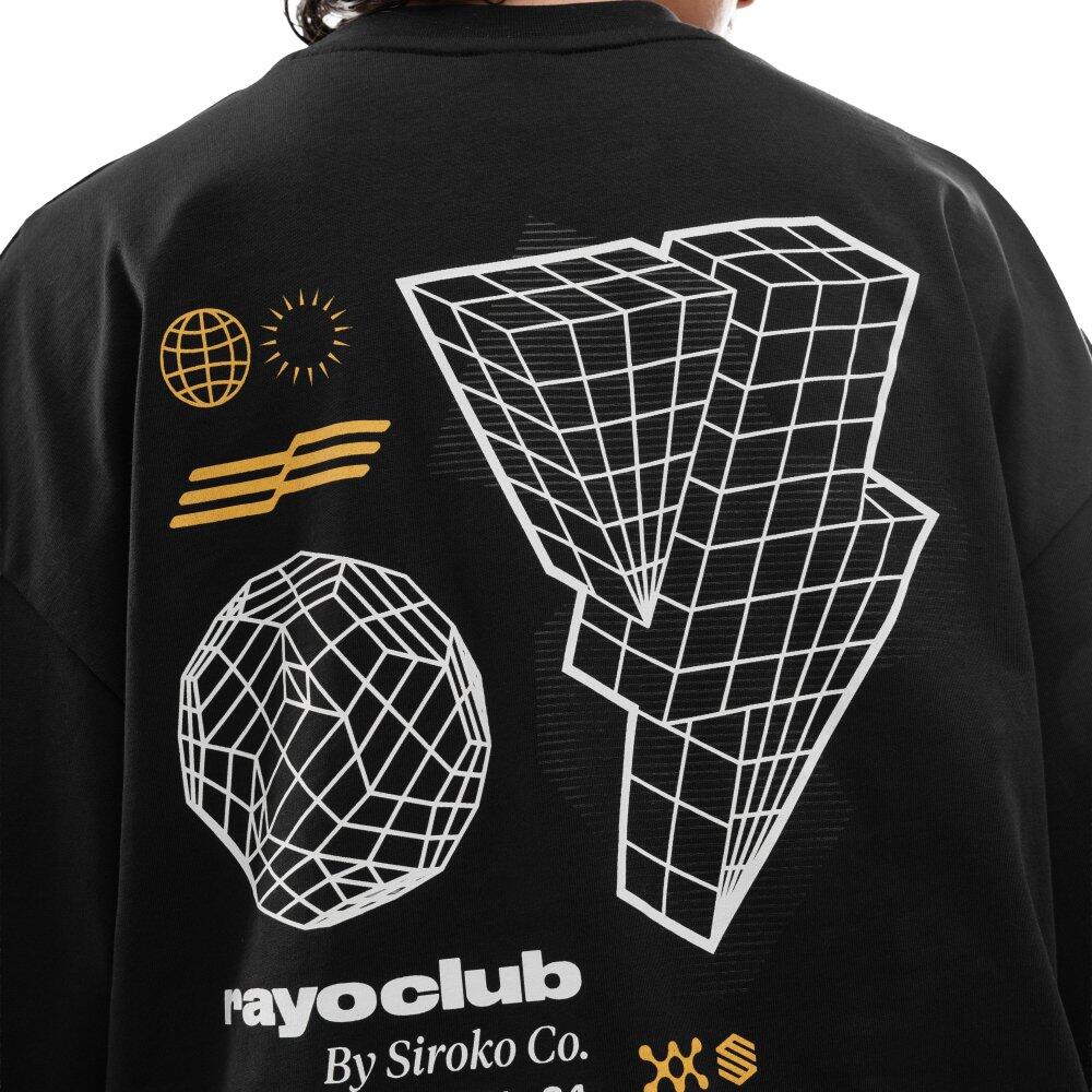 T-shirt oversize en coton homme Rayo Club Lifestyle RC Tactic Graphic Black Noir 4/7