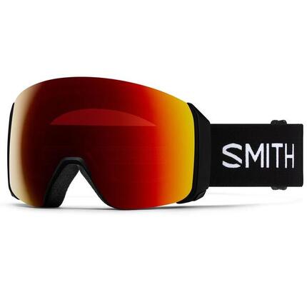 Masque De Ski 4d Mag Xl Black Chromapop Sun Red Mirror Cat 3 + Cat 1 Homme