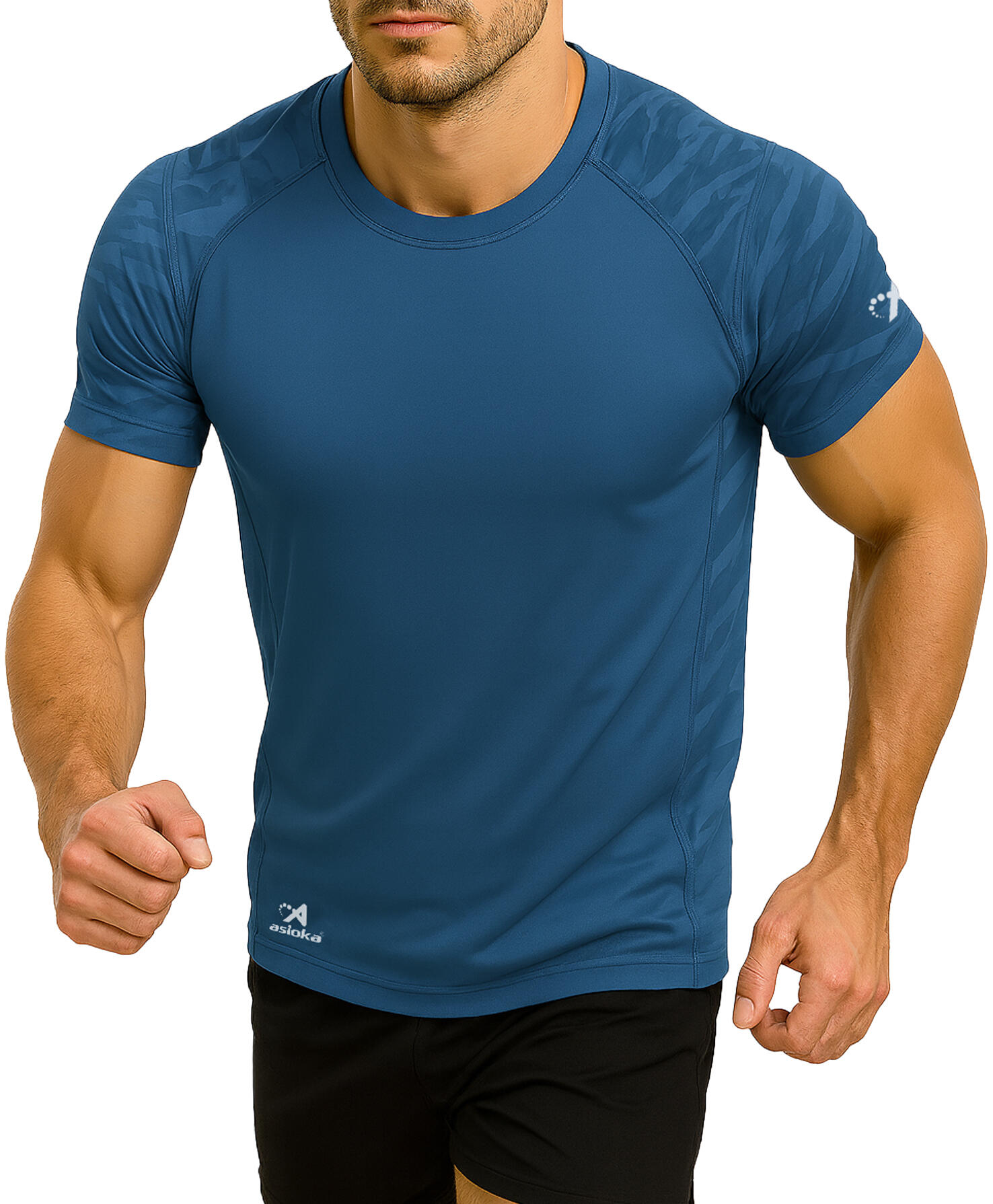 Camiseta manga corta Running para hombre ASIOKA VALENCIA.Efecto Coolmax 3/7