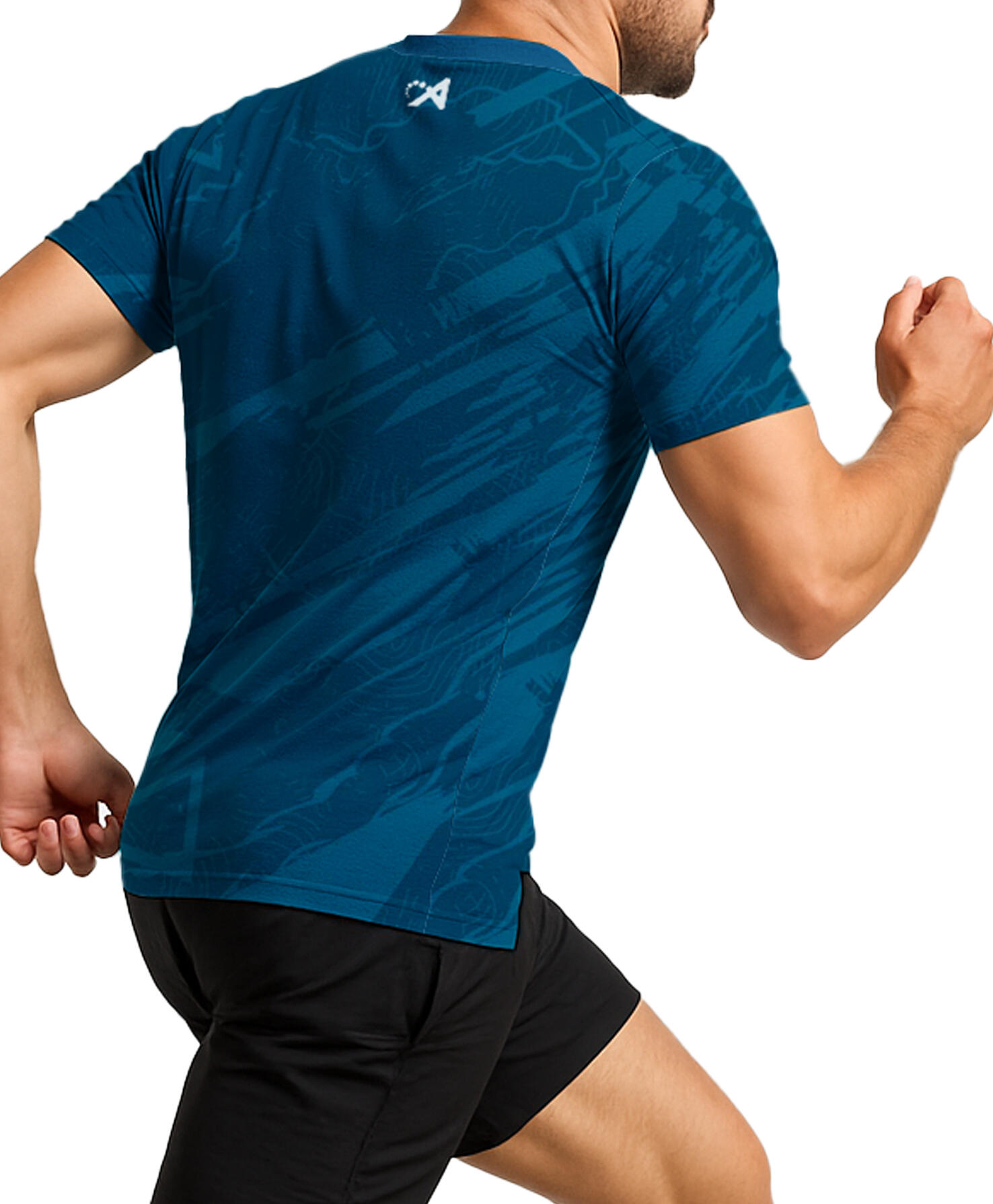 Camiseta manga corta Running para hombre ASIOKA VALENCIA.Efecto Coolmax 4/7