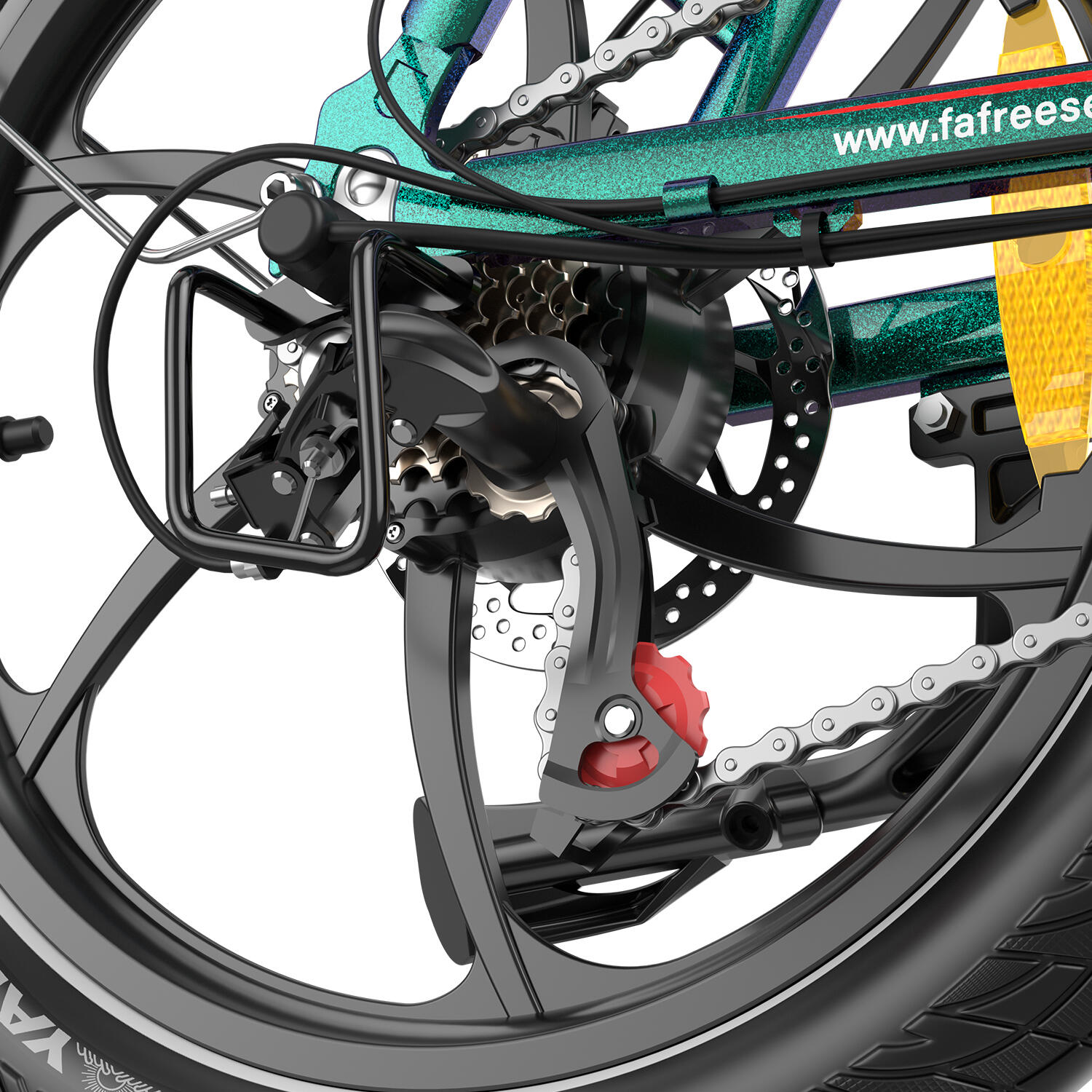 Bicicleta eléctrica plegable Fafrees F20+ Pro, 250 W, batería de 36 V y 25 Ah 6/7