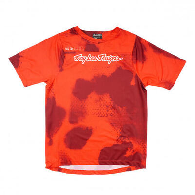 Troy lee designs skyline youth red children's jersey met korte mouwen