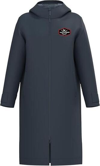 Winter Surf Poncho - Wasserdicht - Erwachsene (Schwarz)