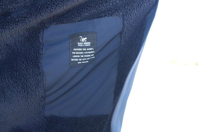 Poncho de surf hiver – adulte – recyclé – imperméable – S/M (Bleu) 7/7