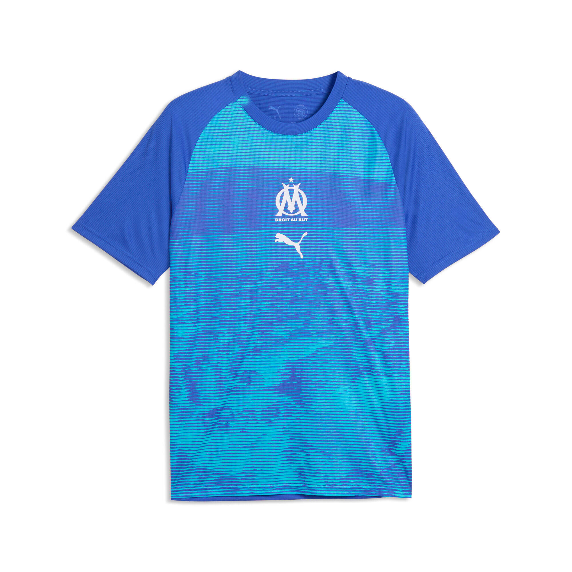 Puma - Maillot D'Échauffement Om 2025/26 - Maillot Manches Courtes - Bleu - Decathlon