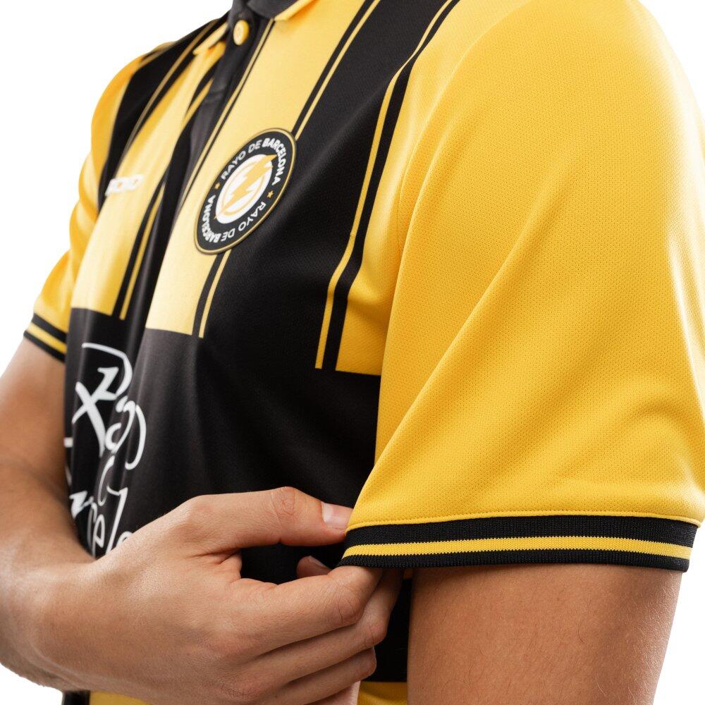 Maillot de football vintage homme Rayo Club RC Rayo Black Vintage Noir 5/7