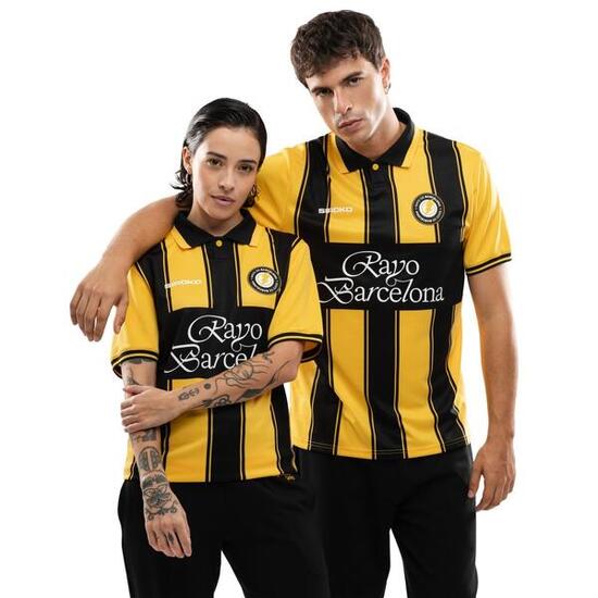 Maillot de football vintage homme Rayo Club RC Rayo Black Vintage Noir