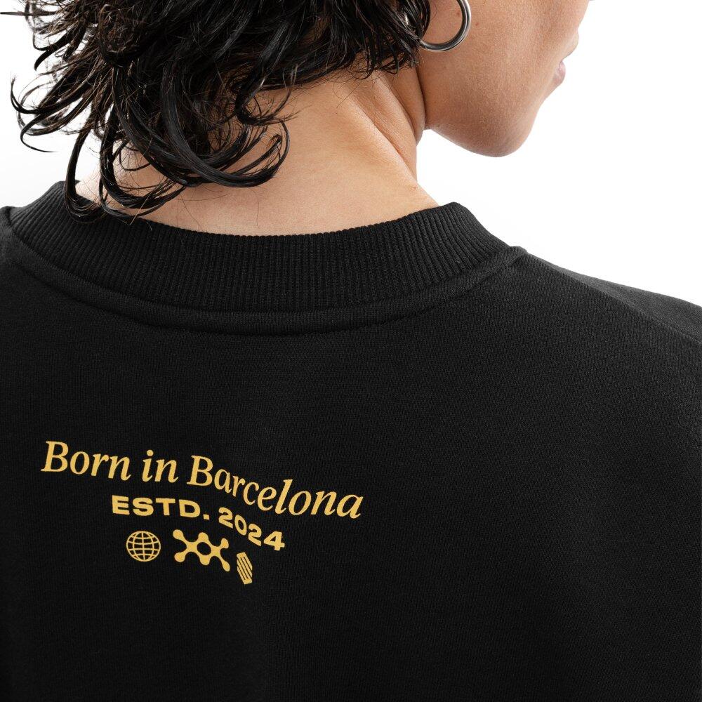 Sweat en coton col rond homme Rayo Club Lifestyle RC Ready Black Noir 5/7