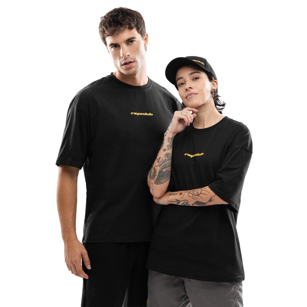 Siroko - T-shirt Oversize En Coton Homme Rayo Club Lifestyle Rc Tactic Letters Black Noir - T-shirt Manches Courtes - Noir - Decathlon