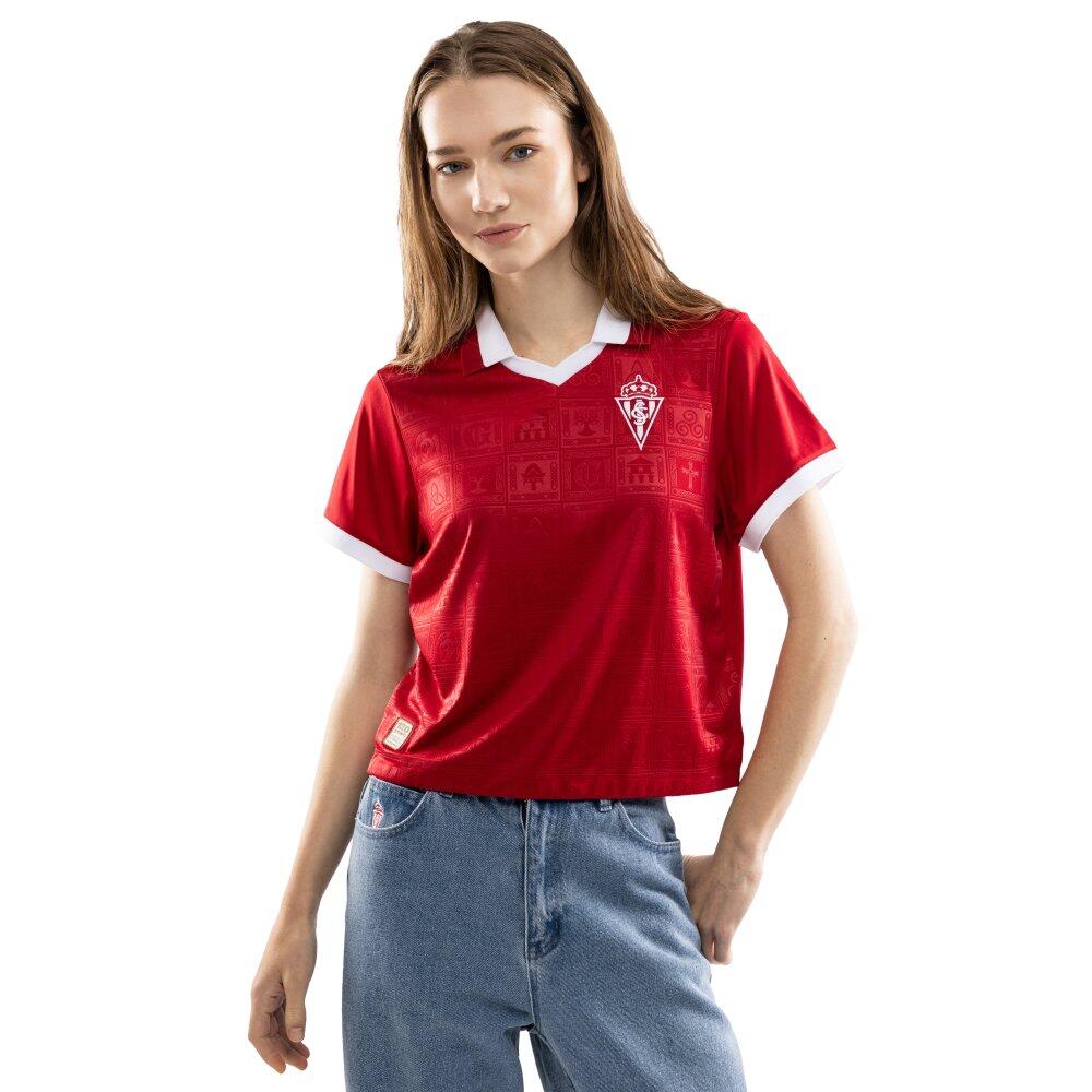 Siroko - Maillot Court Femme 120ᵉ Anniversaire Real Sporting De Gijón Sc120 Sportingui - Maillot Manches Courtes - Rouge - Decathlon