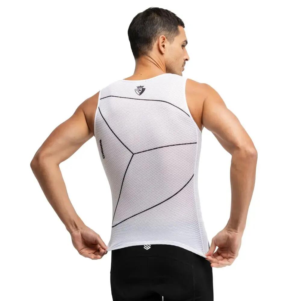 Men 's club atlético osasuna x siroko cycling base layer top OS BL Luchador Whi 2/6