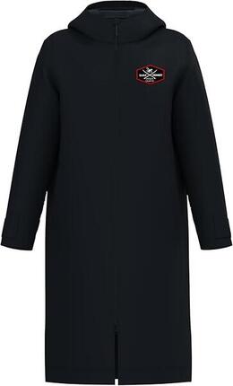 Winter Surf Poncho - Wasserdicht - Erwachsene (Schwarz)