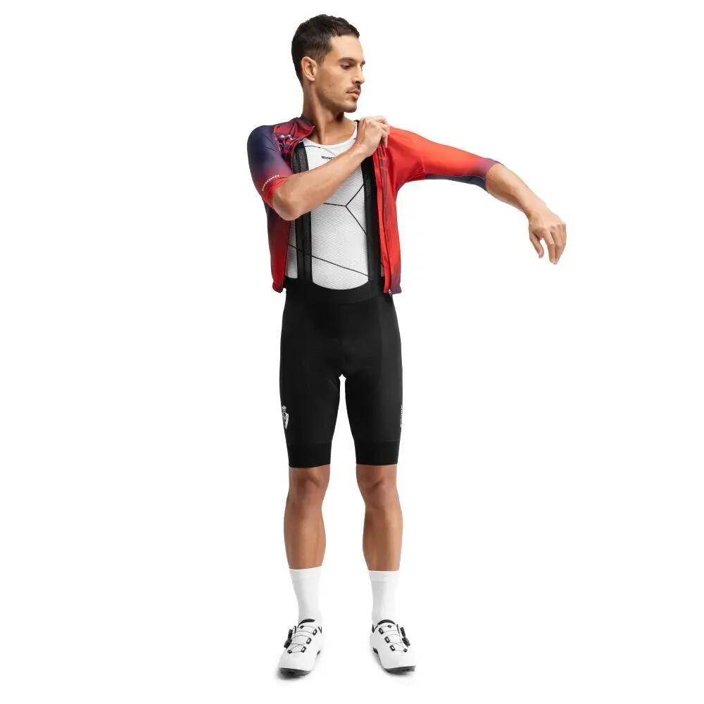 Heren club atlético osasuna x siroko korte fietsbroek OS BX Pro Luchador Black 3/7