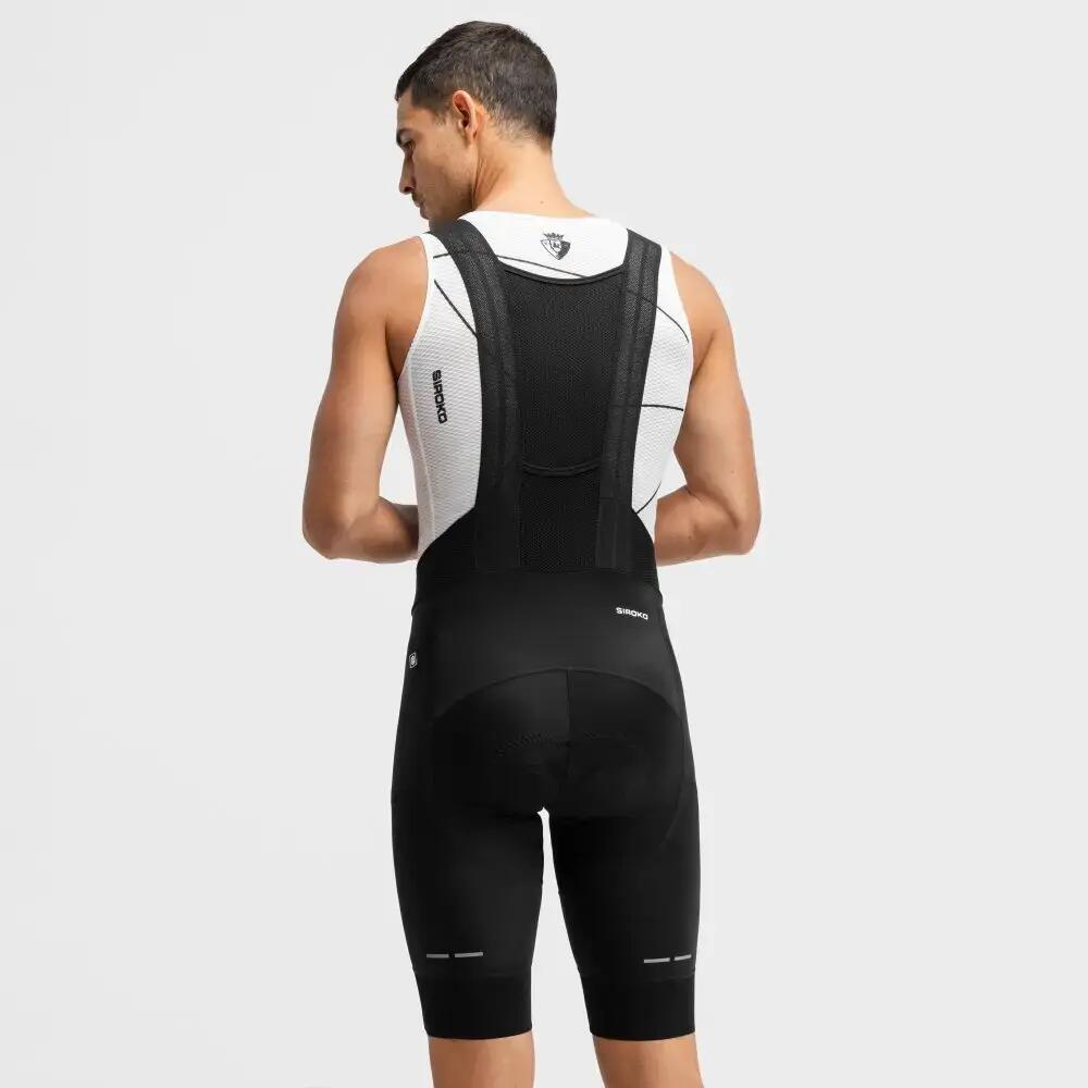 Heren club atlético osasuna x siroko korte fietsbroek OS BX Pro Luchador Black 6/7