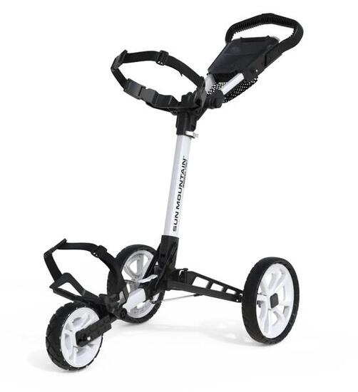 Sun Mountain Ridgeline 3 Push Cart Carrello da golf manuale Blu navy