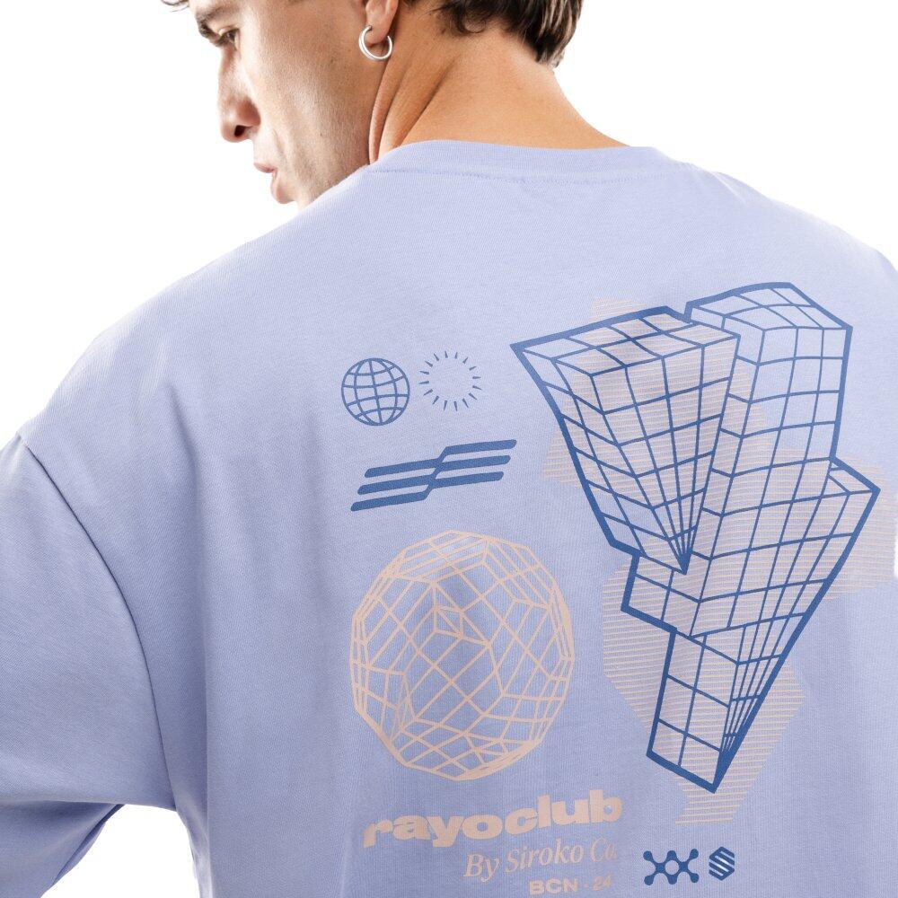 Herren Lifestyle rayo club oversize-baumwoll-t-shirt RC Tactic Graphic Light Pur 5/7