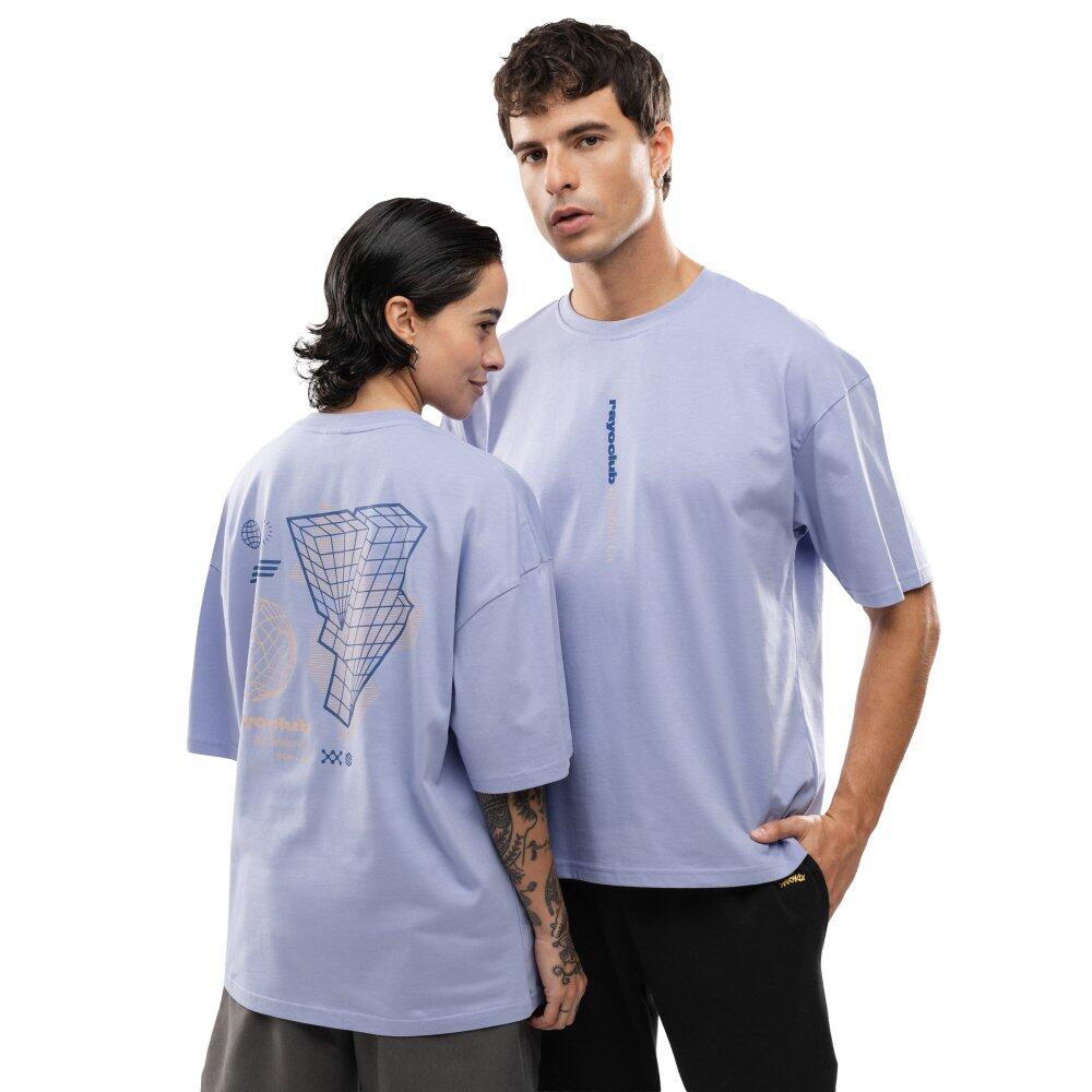 SIROKO Men Lifestyle rayo club ’s oversized cotton t-shirt RC Tactic Graphic Light Pu